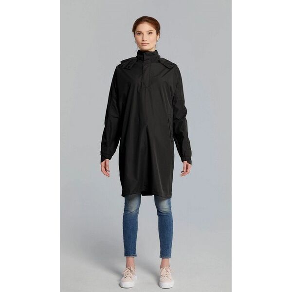 Basil Ponczo przeciwdeszczowe unisex BASIL MOSSE BICYCLE RAIN PONCHO UNISEX 100% waterproof jet black Rozmiar: XL/XXL