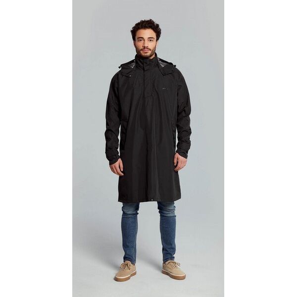 Basil Ponczo przeciwdeszczowe unisex BASIL MOSSE BICYCLE RAIN PONCHO UNISEX 100% waterproof jet black Rozmiar: XL/XXL
