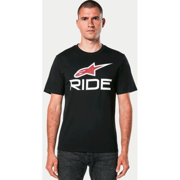 Alpinestars T-shirt ALPINESTARS RIDE 4.0 CSF TEE, Black/White/Red Rozmiar: XL