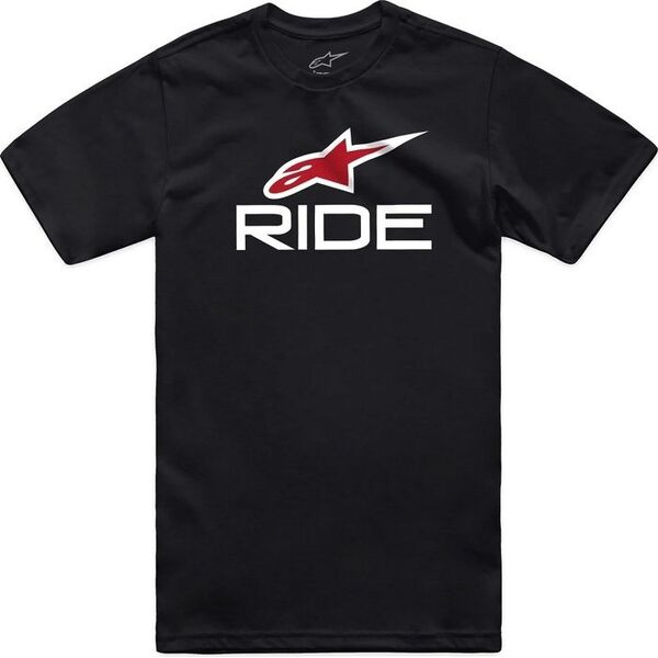 Alpinestars T-shirt ALPINESTARS RIDE 4.0 CSF TEE, Black/White/Red Rozmiar: S