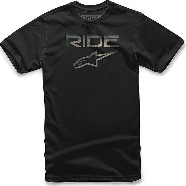 Alpinestars T-shirt ALPINESTARS RIDE 2.0 CAMO TEE, Black Rozmiar: L