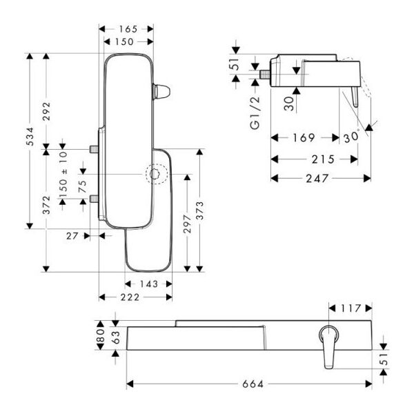 Bateria umywalkowa Hansgrohe Maišytuvas Hansgrohe Logis E230 71162000