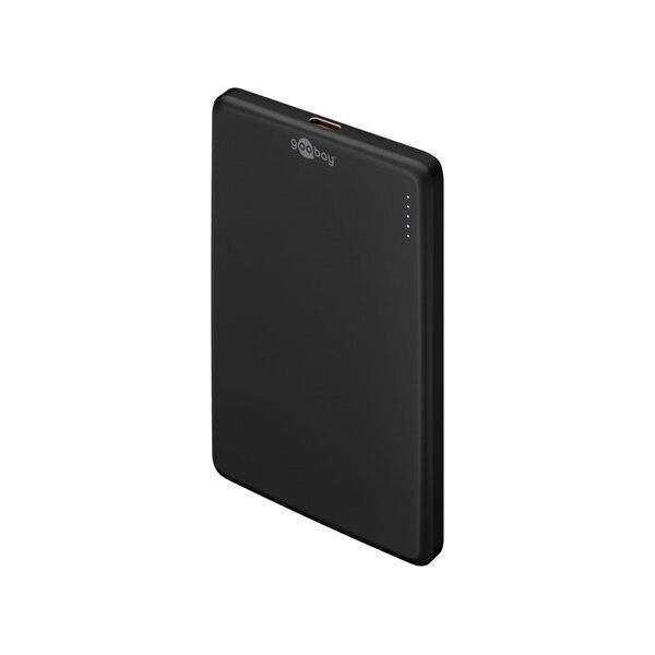 Goobay Magnetic Wireless Power Bank | 70182 | 5000 mAh | USB-C | Black