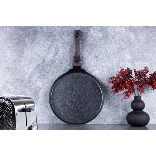 Patelnia Berlinger Haus PATELNIA NALEŚNIKOWA Z POWŁOKĄ GRANITOWĄ 28CM DO NALEŚNIKÓW BERLINGER HAUS SHINY BLACK BH-7132