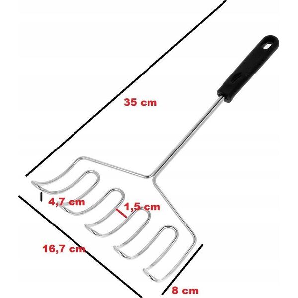 Brunbeste CEDZAK PODBIERAK DO KNEDLI ŁOPATKA DO ODCEDZANIA 35CM BRUNBESTE BB-1668