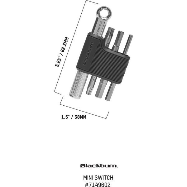 Blackburn Kluczyk podręczny BLACKBURN MINI SWITCH TOOL 4 funkcje grafitowy (NEW)