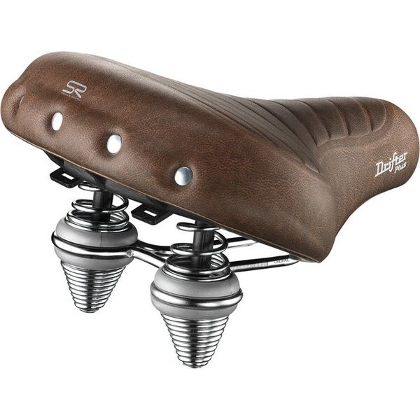 Selle Royal Siodło SELLEROYAL PREMIUM RELAXED 90st. DRIFTER PLUS unisex żelowe + sprężyny brązowe (NEW 2023)