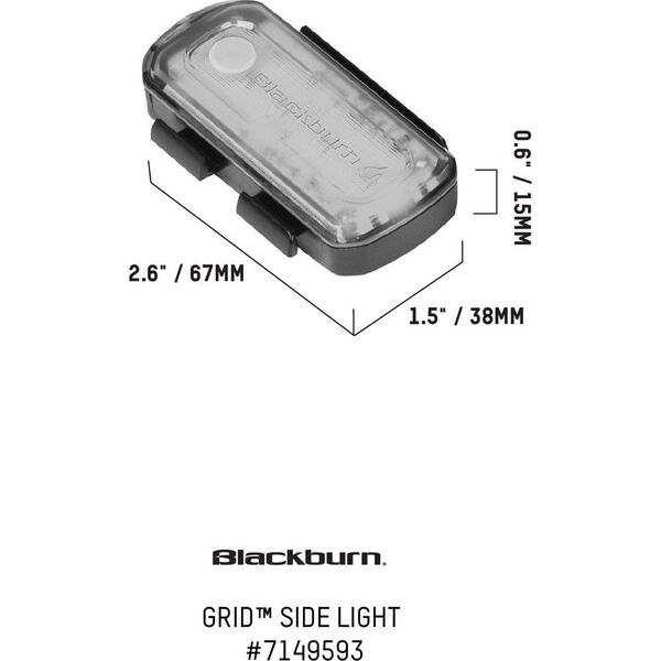 Blackburn Lampki boczne BLACKBURN GRID SIDE LIGHT SET, 110 lumenów 2 szt. (NEW 2023)