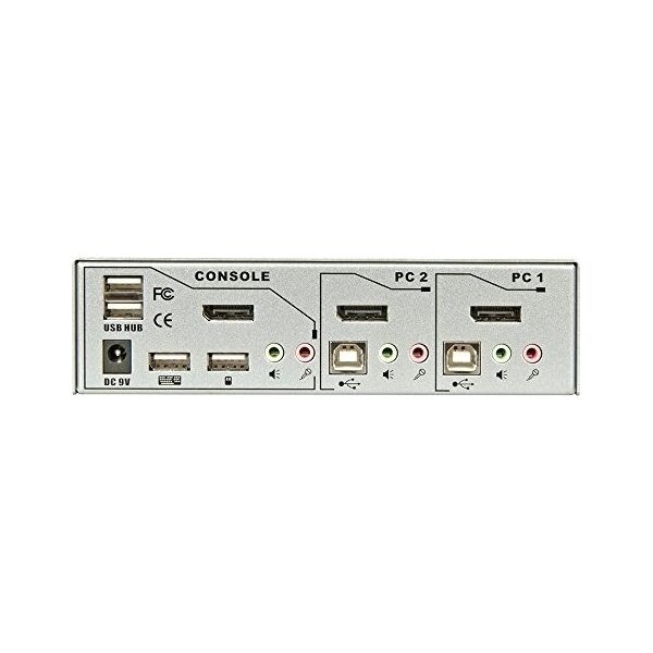 Przełącznik Lindy Adap Lindy Switch DP 2-Port KVM