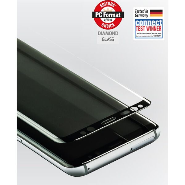 MyScreen Protector MyScreen Protector - Szkło hartowane na cały ekran DIAMOND GLASS edge3D (czarna ramka) do Realme 12 Pro+ 5G