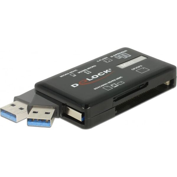 Czytnik Delock Delock Card Reader SuperSpeed USB Typ-A (3.2 Gen 1) 5 Gbps, 6 Kartenschächte