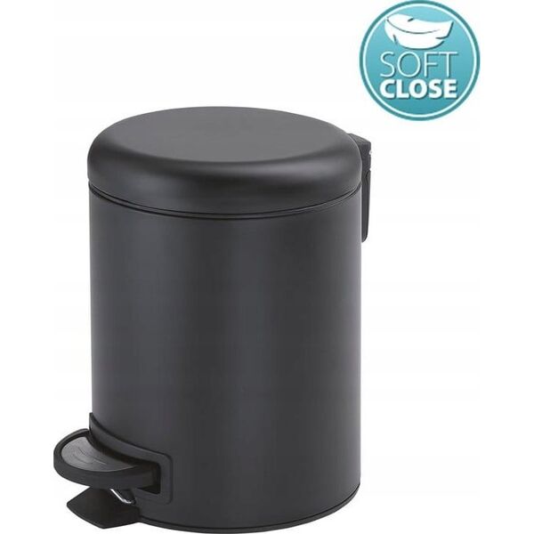 Kosz na pranie Sapho PEDAL BIN 5L POTTY BLACK