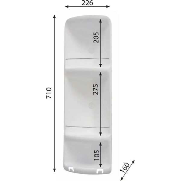 Koszyk prysznicowy Sourcing SHOWER RACK CAESAR WHITE  70810200300