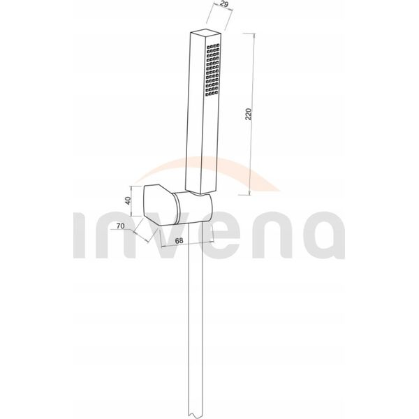 Zestaw prysznicowy Sourcing 1-POINT HANDLE SHOWER GLAMOUR. GOLD