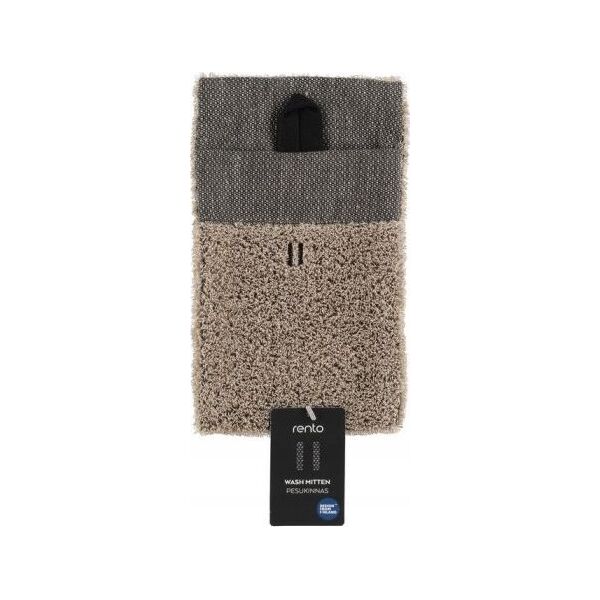 Sourcing WASHING MITT BROWN 14X24CM RENTO