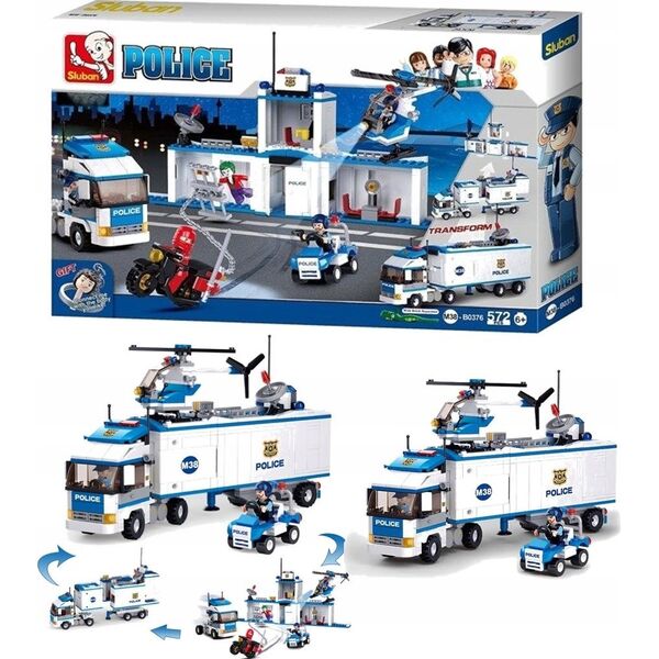 Sluban BLOCKS SLUBAN POLICE TRUCK 572 PCS
