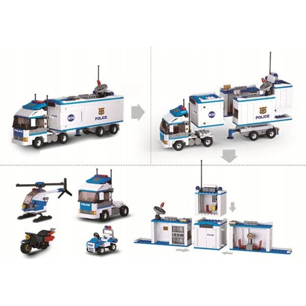 Sluban BLOCKS SLUBAN POLICE TRUCK 572 PCS