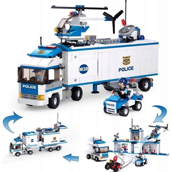 Sluban BLOCKS SLUBAN POLICE TRUCK 572 PCS