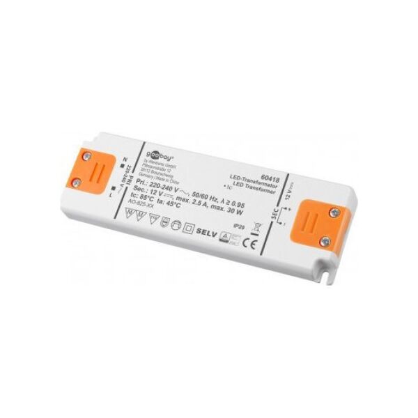 Zasilacz Goobay Zasilacz/Transformator do LED 12 V (DC)/30 W