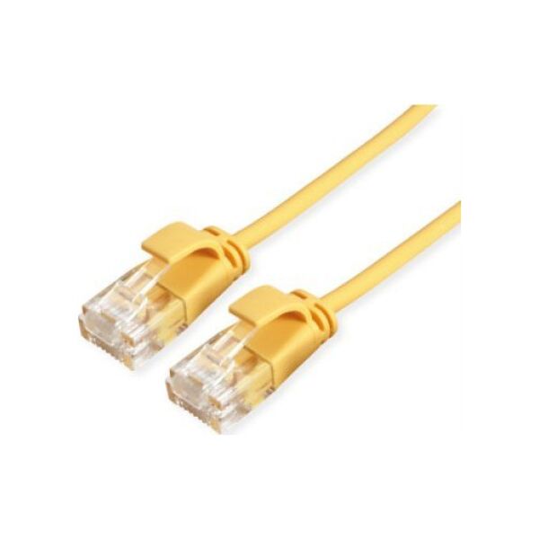 Roline ROLINE UTP Data Center Patchkabel Cat.6A (Class EA), LSOH, extra dun, geel, 5 m