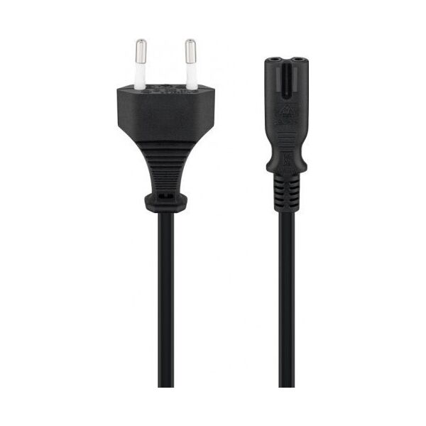 Kabel zasilający Goobay Kabel zasilający z wtyczką Euro, 0,5 m, czarny - Długość kabla 0.5 m