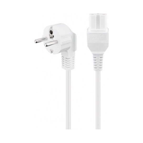 Kabel zasilający Goobay Kabel przyłączeniowy do urządzeń grzewczych, 2 m, biały - Wersja kolorystyczna Biały