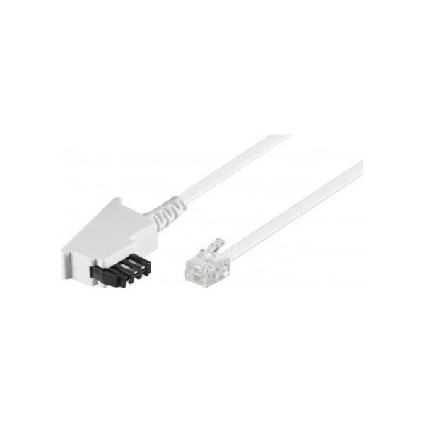 Goobay Kabel przyłączeniowy TAE-F (uniwersalny układ styków) - Długość kabla 15 m