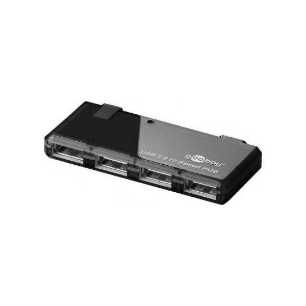 HUB USB Goobay 4-kierunkowy HUB USB 2.0 Hi-Speed - Wersja kolorystyczna Czarny