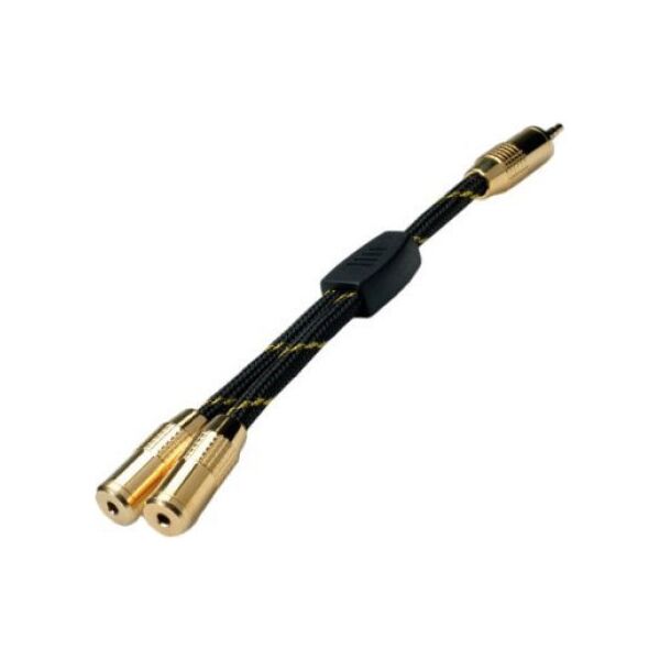 Roline Kabel adaptera ROLINE GOLD 3,5 mm (1x męski, 2x żeński), 0,15 m