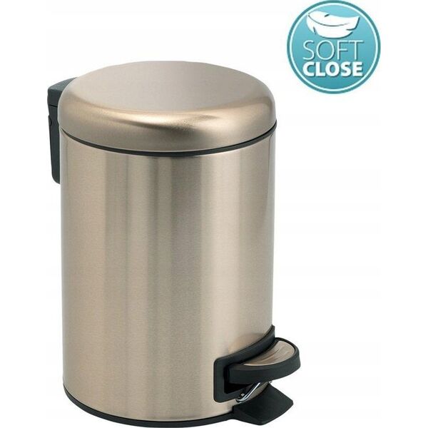 Kosz na pranie Sourcing POTTY PEDAL BIN 5 LT MATT GOLD