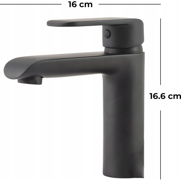 Bateria umywalkowa Sourcing BASIN MIXER THEMA LUXDF12301-1. BLACK
