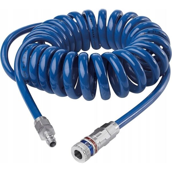 Sourcing Spiral hose with connectors CEJN Esafe 6.5x10mm 4m, blue