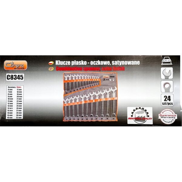 Corona Set of combination wrenches. 6 - 32 mm, 24 pcs.