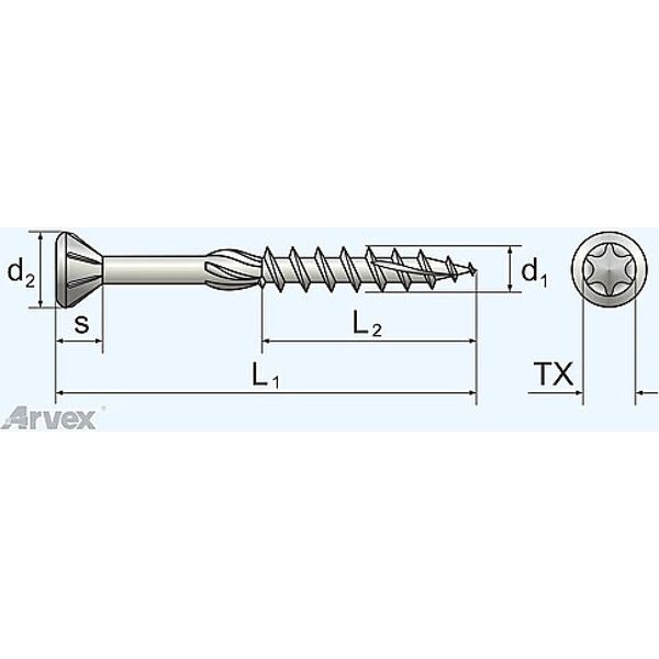 Sourcing Wood screws for terraces FTS-ST 5 x 60 A2, 150 pcs.