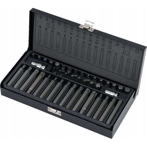 Sourcing 42-piece twisting bit set KS TOOLS TX/XZN/SK 10mm