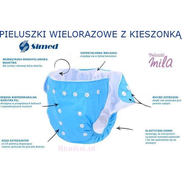 Simed SIMED PIELUSZKA Z KIESZONKĄ ZAJĄCZKI
