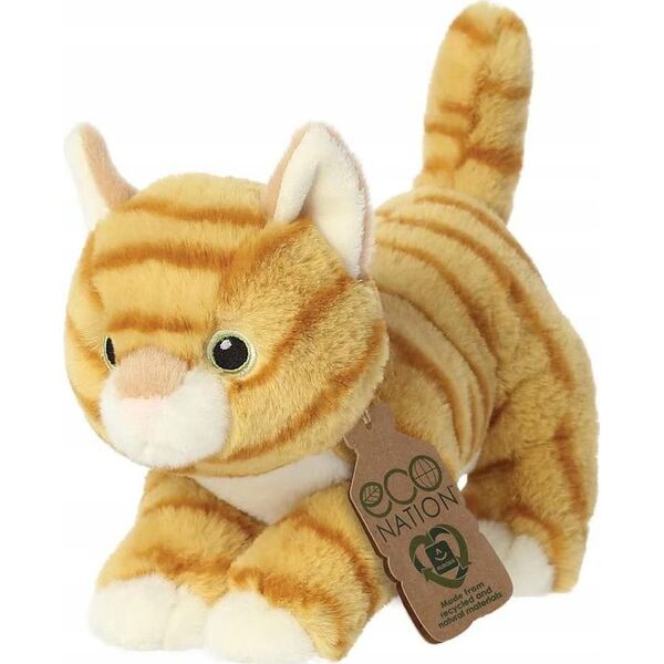 ECO NATION AURORA Eco Nation Plush Orange Tabby, 15 cm