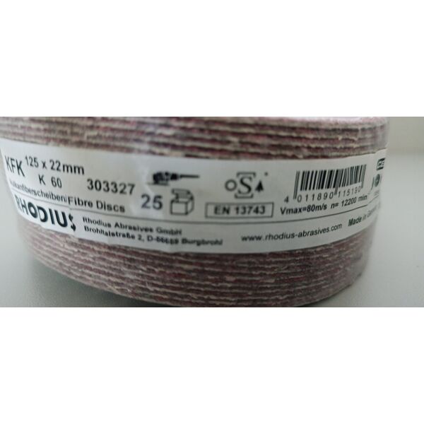 Rhodius Metal grinder. sheet K60 125x22.23 mm