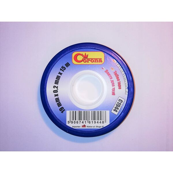 Corona Sticky j. TEFLON TAPE 19 x 0.2 mm x 15 m
