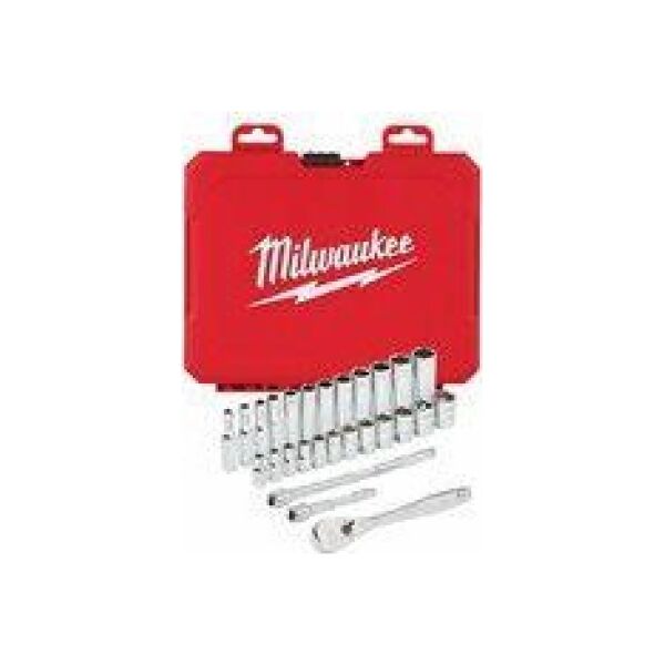 Milwaukee MILWAUKEE 1/2" SOCKET SET WITH RATCHET