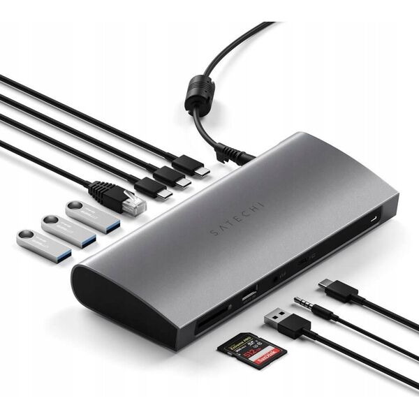 HUB USB Satechi SATECHI Thunderbolt 4 Dock Space Gray | MacBook Pro