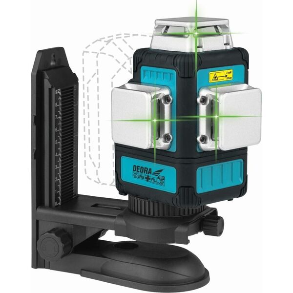 Dedra Multilaser 3D 18V, zielony, walizka SAS
