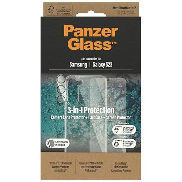 PanzerGlass PanzerGlass Galaxy S23 Kit Cover/Glas/Kameralinse