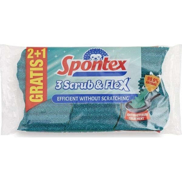 Spontex Spontex Zmywak Kuchenny Scrub Flexy 3szt 19400320...