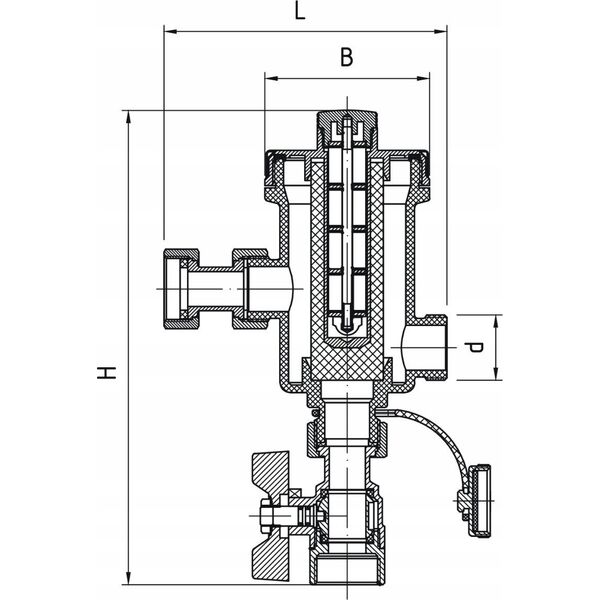 Perfexim Separator magnetyczny PHA-061M 3/4" Pmax 0,4MPa