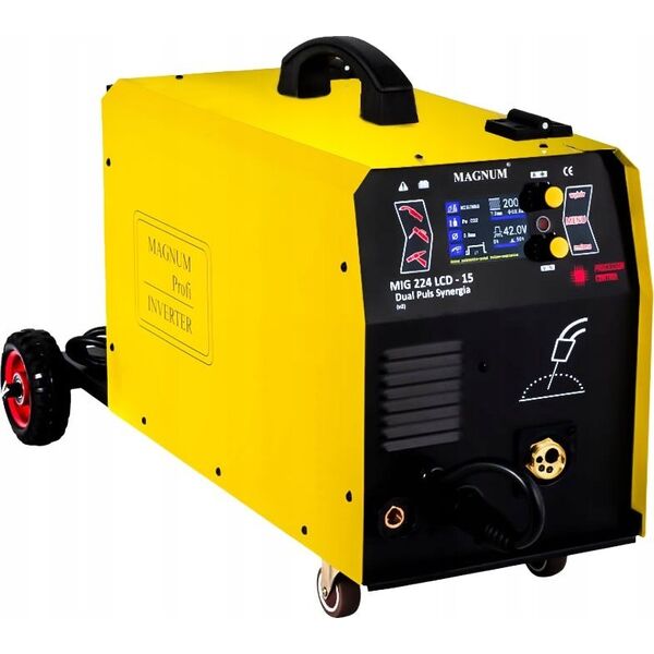 Magnum SEMI-AUTOMATIC SPAW.INV. MIG-224 LCD V2 DUAL PLUS MMA SYNERGY + CHASSIS...