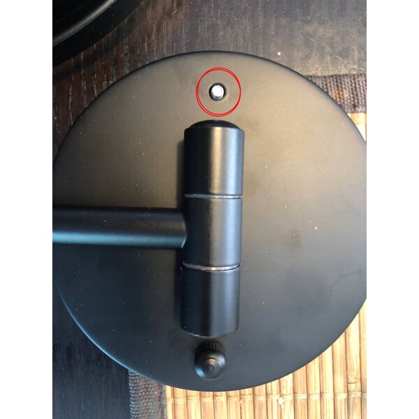 Lusterko kosmetyczne Sourcing WALL MAKE-UP MIRROR MARY M BLACK W/ LED