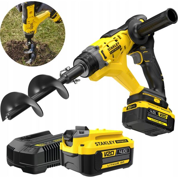 Stanley ST WIERTNICA GLEBOWA V20 SFMCGA75M1 1x4,0Ah +ŚWIDER 76x155mm