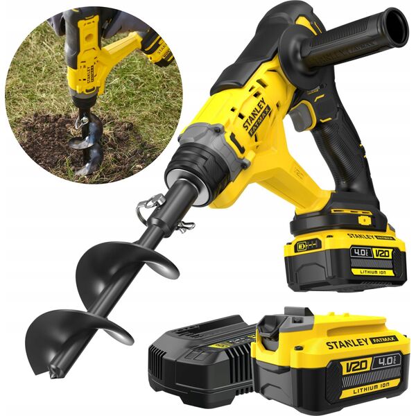 Stanley ST WIERTNICA GLEBOWA V20 SFMCGA75M1 1x4,0Ah +ŚWIDER 76x155mm
