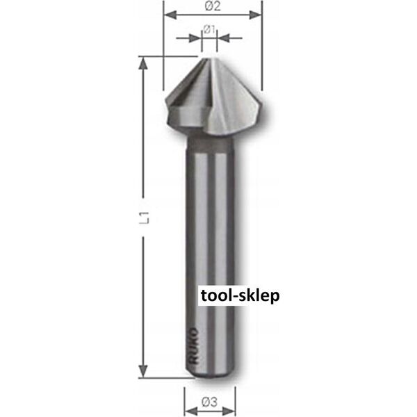 Wiertło Sourcing Countersink RUKO HSS-Co O20.5mm